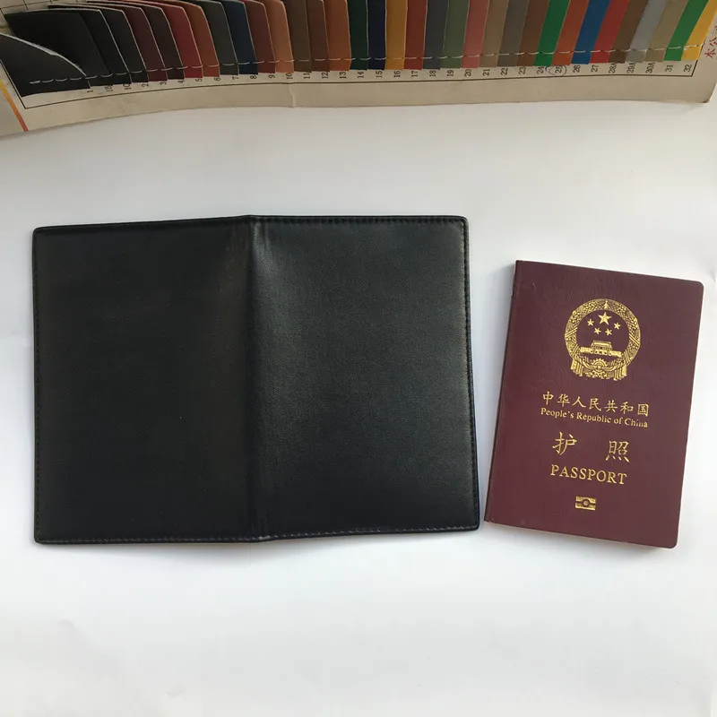 Обложка для паспорта из натуральной кожи с RFID защитой|leather passport cover|passport holdergenuine