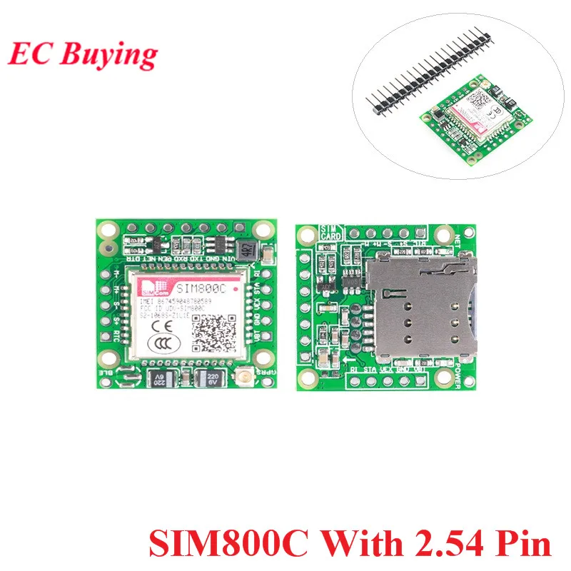 

SIM800C Development Board GPRS GSM Wireless Module SIM800 USB to TTL Module 5-18V For Arduino With 2.54 Pin Row