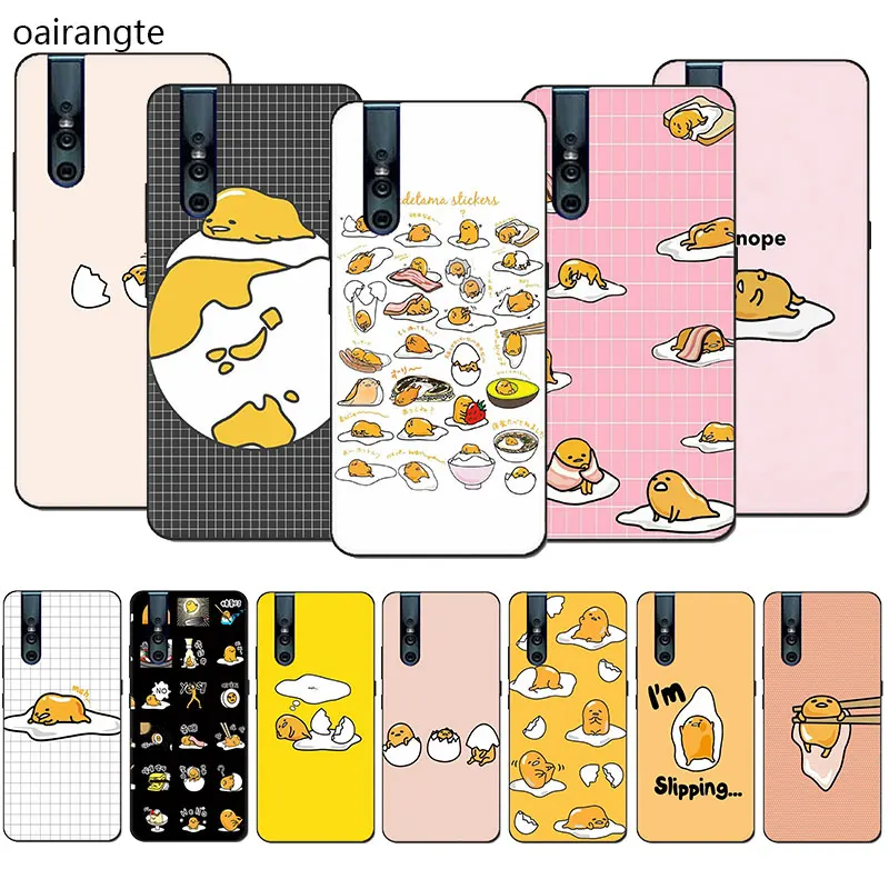 

gudetama lazy egg Silicone phone case for VIVO V15 V11 Pro V9 V7 V5 Y17 Y55s Y69 Y71 Y81s Y91C Y93 Y66 X9s