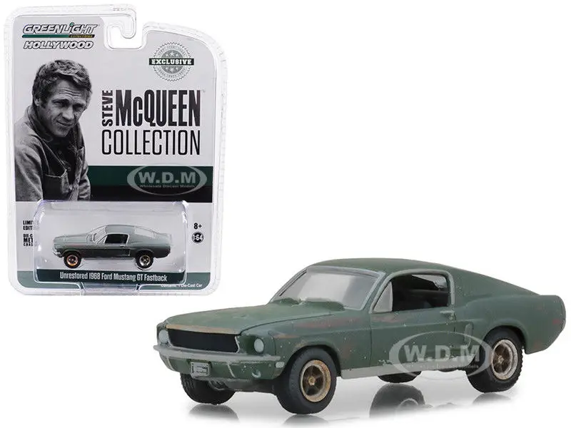 

GL 1:64 Unrestored 1968 Ford Mustang GT alloy model Car Diecast Metal Toys Birthday Gift For Kids Boy