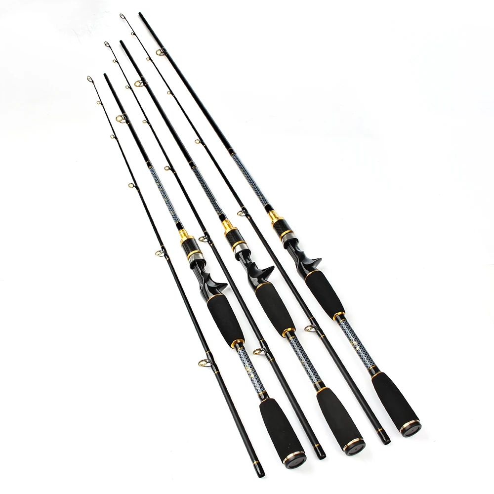 

FISHKING Carbon 2 Section C.W 10-30G Soft Lure Fishing Rod 1.8M 2.1M 2.4M Baitcasting Fishing Rod