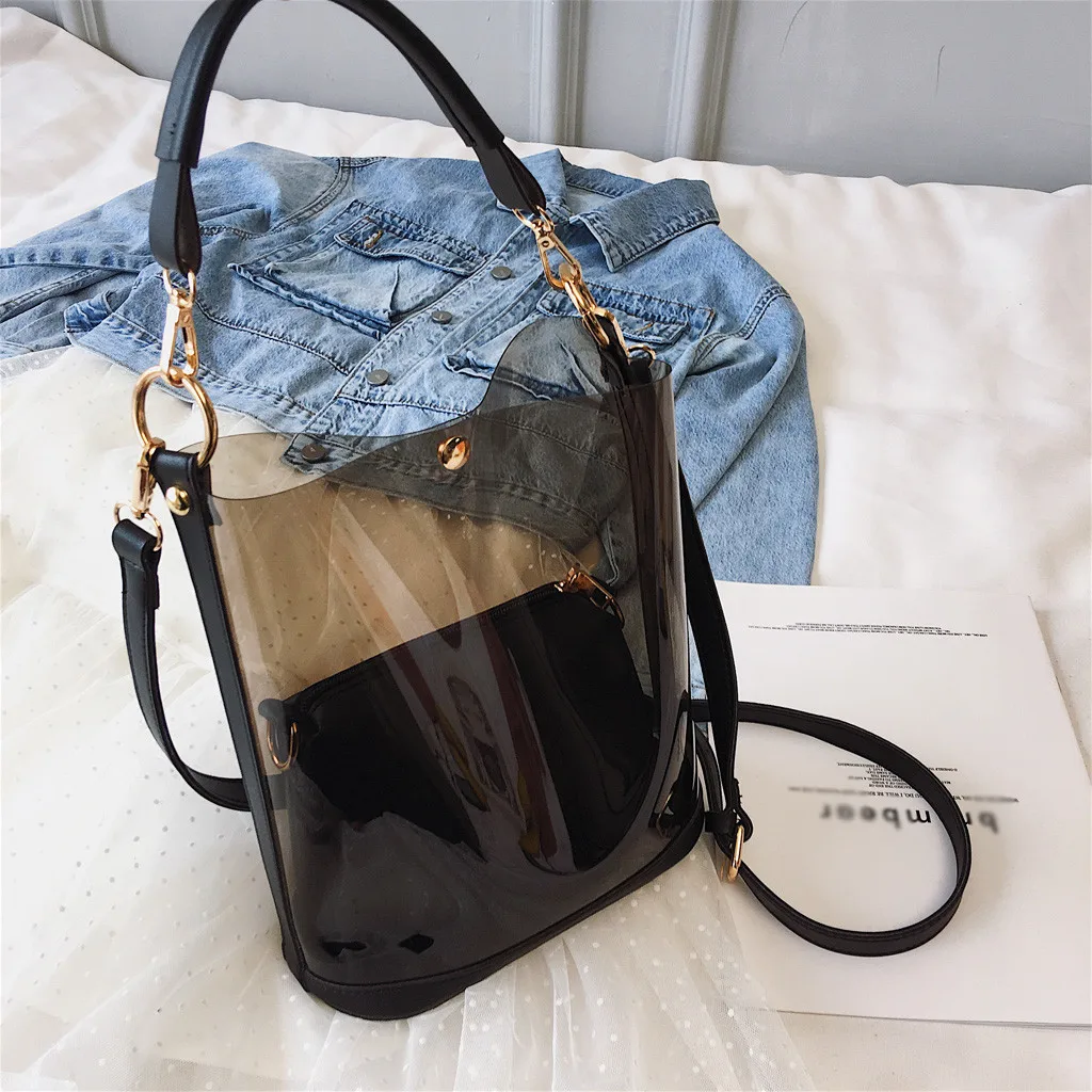 OCARDIAN сумка Новая Летняя женская прозрачная сумка-мешок Универсальная женская сумка-мессенджер модная простая диагональная посылка J6