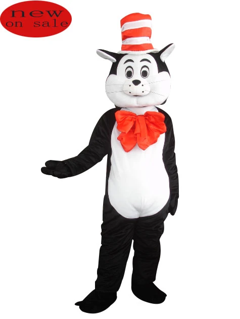 Seuss The Cat In The Hat Mascot Costumes Fancy Dress Halloween Party Adult Size Free Shipping Costume Horse Cat Easycat Seat Aliexpress