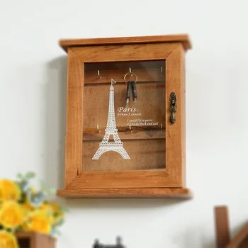 

Creative Key Storage Box Porch Decoration Home Key Box Wooden Craft Home Decoration Accessories Modern Storage Rack