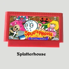 Splatterhouse 60 Pins Game Card For 8 Bit D99 Game Player