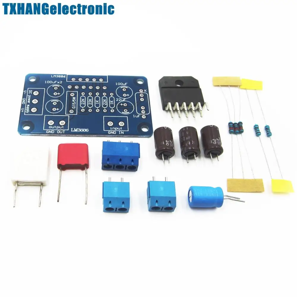 

60W LM3886TF AC 20~28V Sound Audio Amplifier Mono Digital Power AMP DIY Kit