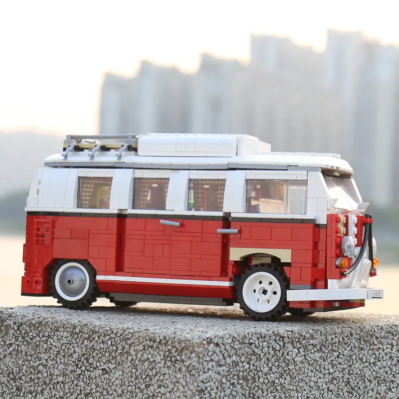 Светодиодная лампа 21001 lepining Technic Серия Volkswagen T1 playmobil оригинальный Кемпер Ван 21047