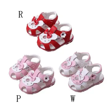 

Fashion Summer Baby Girls Sandals Breathable Anti-Slip Floral Design Shoes Toddler Soft Soled Crib Shoes 2019 New Baby Shoes
