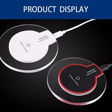 1 шт универсальное быстрое Беспроводной Зарядное устройство зарядного устройства для iPhone X/8/7 htc samsung Android ультра-тонкий Портативный мобильного телефона Зарядное устройство s