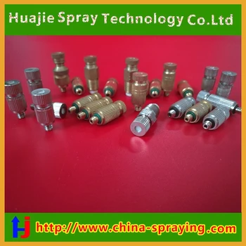 

Humidify system fog nozzle,anti-drip misting nozzle,metal micro nozzle,high pressure air fine atomizing nozzle