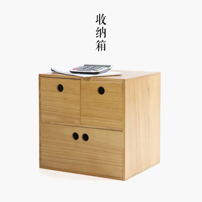 

Mingei японский домашний креативный деревянный офисный Настольный ящик для хранения канцелярских принадлежностей Коробка для хранения косметики ювелирных изделий