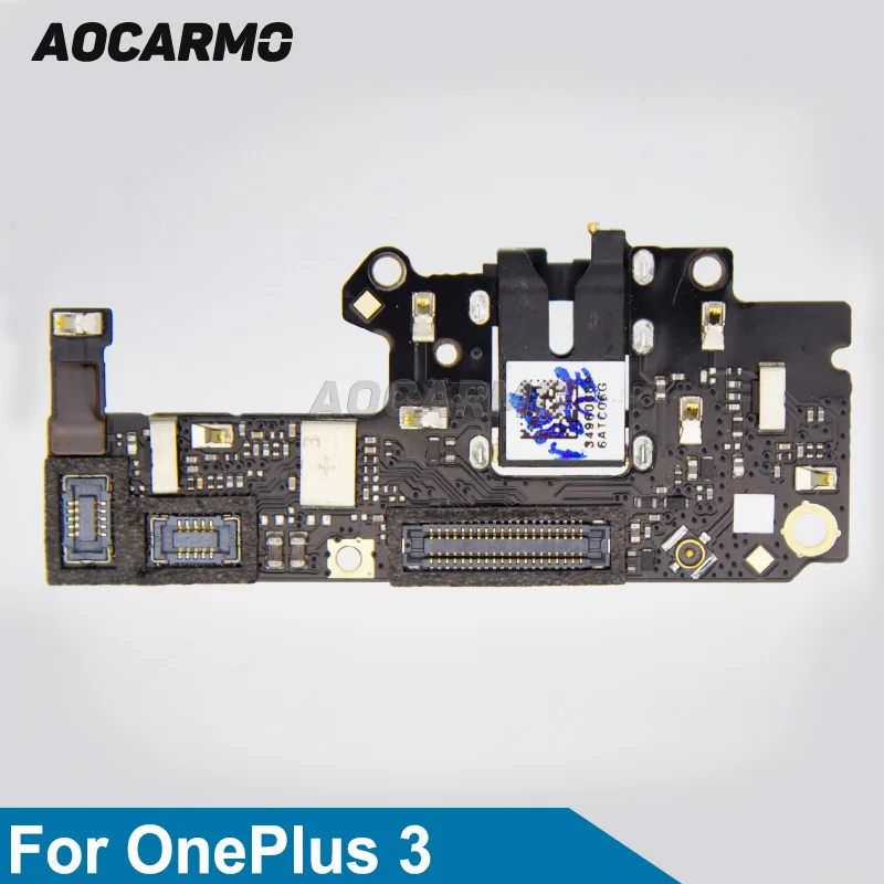 Запасной аудиоразъем для наушников Aocarmo гибкий кабель FPC OnePlus 3 A3000 1 + 3|Шлейфы