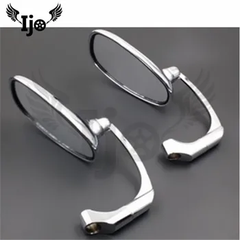 

scooter rearview mirror classic Ellipse retroviseur moto reflector mirror chrome motorcycle side mirror motorbike backup mirror
