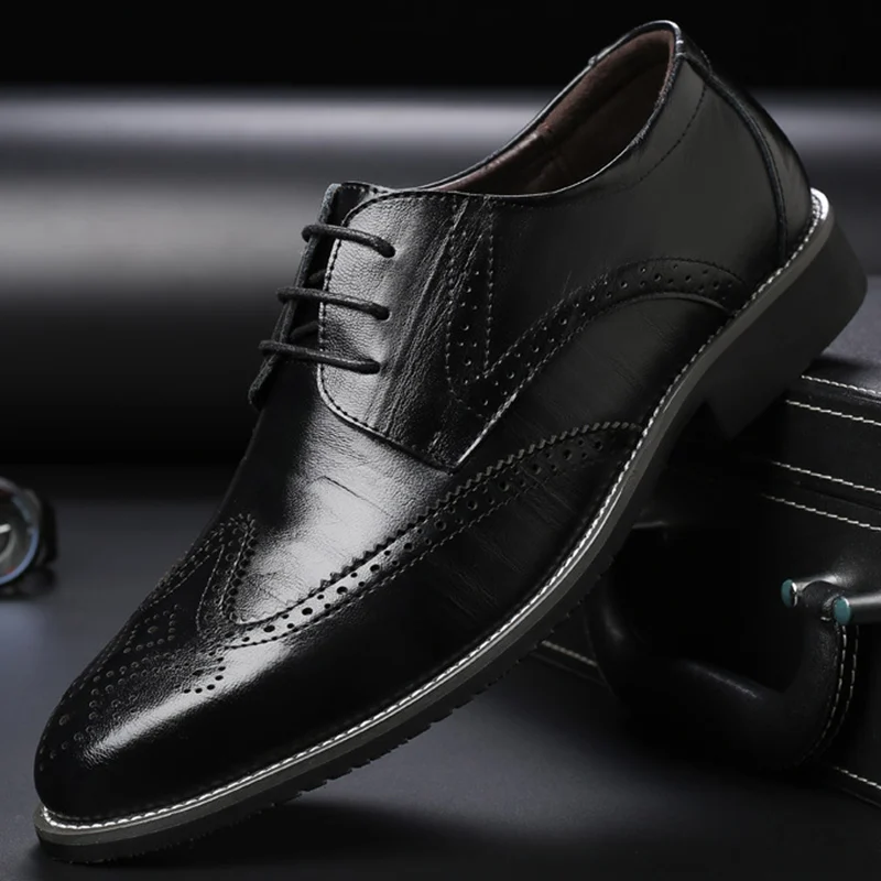 Обувь из натуральной кожи мужские дизайнерские туфли на танкетке обувь с
