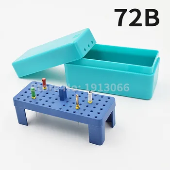 

1 PCS High quality 72B holes endo box for burs reamer and gutta percha points endodontic box free freight block carbide burs