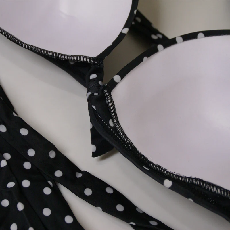 AS1721 maternity swimwear black and white dot 03