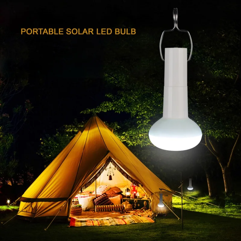 New Plug-in Solar Energy Outdoor Light Lamp Portable Bulb Power LED Lighting DC 5V USB Cable 3.7V | Лампы и освещение