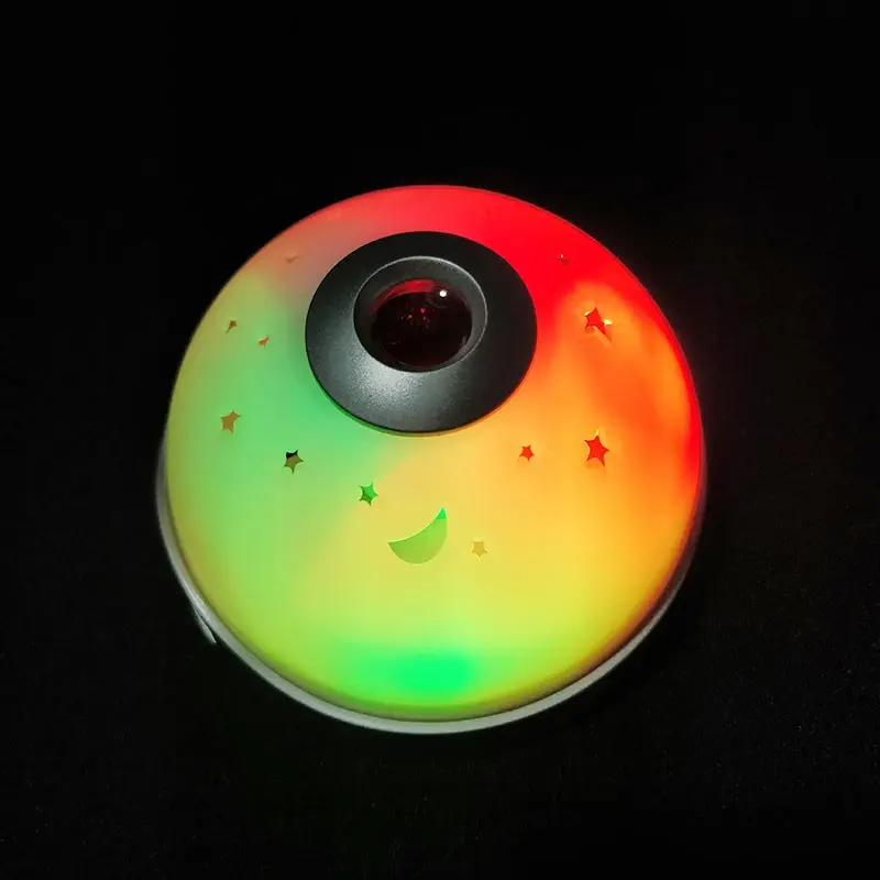 Moon Star Sky Alarm Clock Novelty Night Light Indoor LED RGB Lamp Box