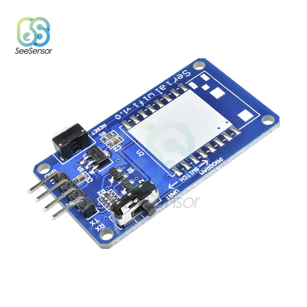 ESP8266 Φ ESP07 V1.0 серийная Беспроводная плата с Wi Fi модуль 3 В 5 в 8N1 TTL UART контроллер