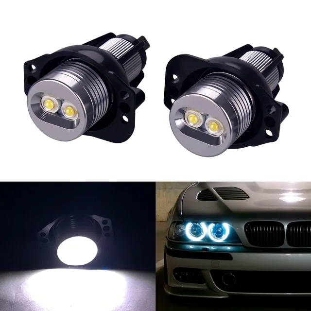 2pcs Car Styling Ultra Bright 7000K White LED 6W Angel Eye Halo Rim