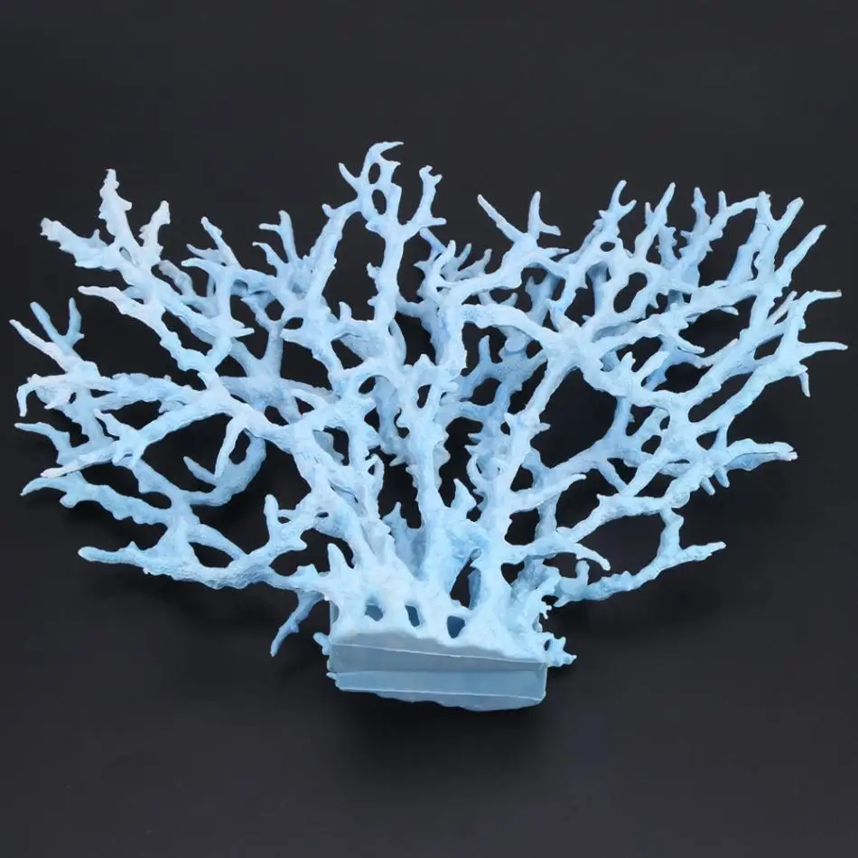 Пластиковый живой искусственный Коралл растение орнамент для аквариума подводный аквариум сад земли