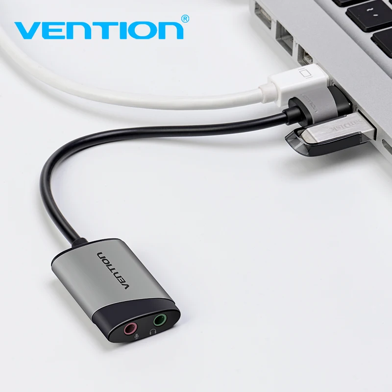 Звуковая карта Vention с USB на гнездо 3 5 мм внешняя звуковая интерфейсом для ПК PS4