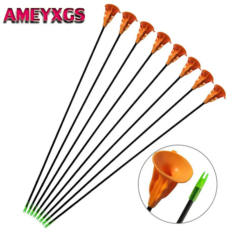 

12/24Pcs Children Sucker Arrows Fiberglass Suction Cup Kids Bow Game Target Gift Shooting Practice Target Archery Accessories