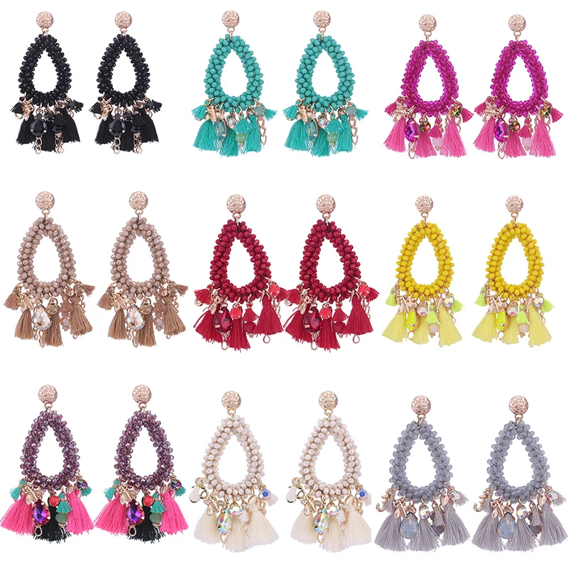 Oorbellen drop earrings for women boho tassel earrings