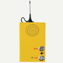 GSM One-click Alarm System with QUAD Band Emergency Call for help Worldwide with Intercom for Calling Free Shipping