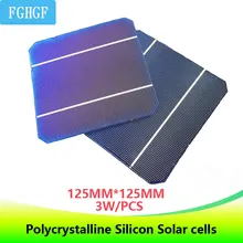 DIY 125*125 Monocrystalline Silicon Solar Cells 3.0W 0.5V high-efficiency for home use Solar panel cellphone/smartphone charger silicon nanowires for hybrid solar cells