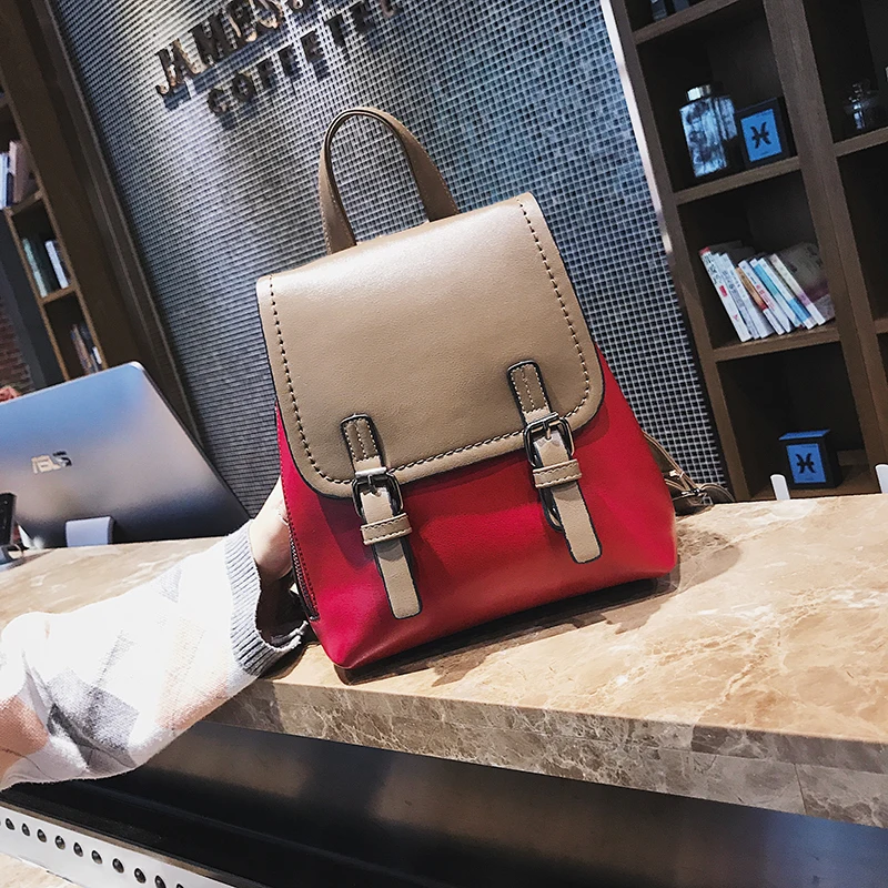 2018 Hot Fashion Women Backpack PU Leather Bag for Teenager Girls Women Backpack School Bags Top-handle Ladies Backpack Mochilas (18)