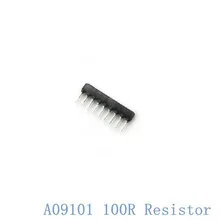 

10PCS 9Pin Resistor Network Array A09-101 100R A101 2.54MM Pin SIP-9