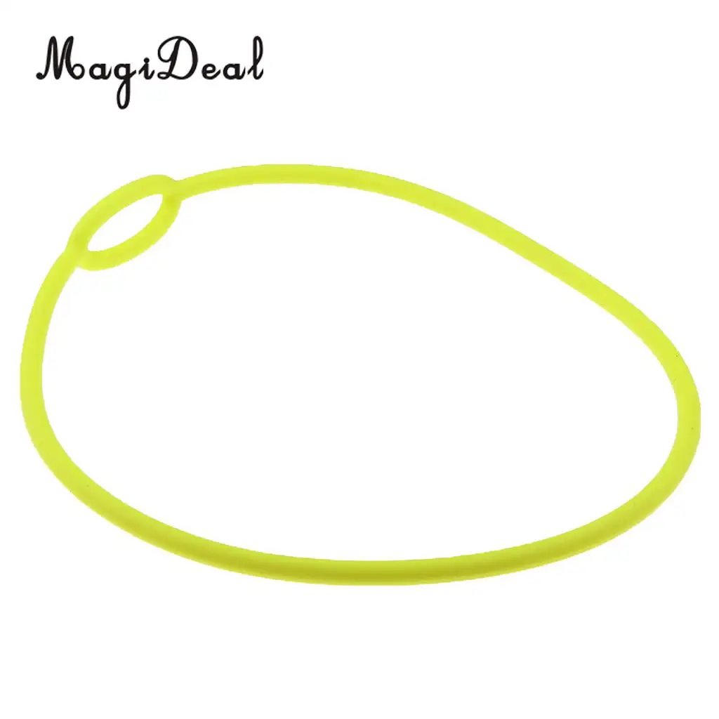 MagiDeal Scuba Diving Dive Silicone Regulator Necklace Holder Accessories 72cm Yellow/62cm Black