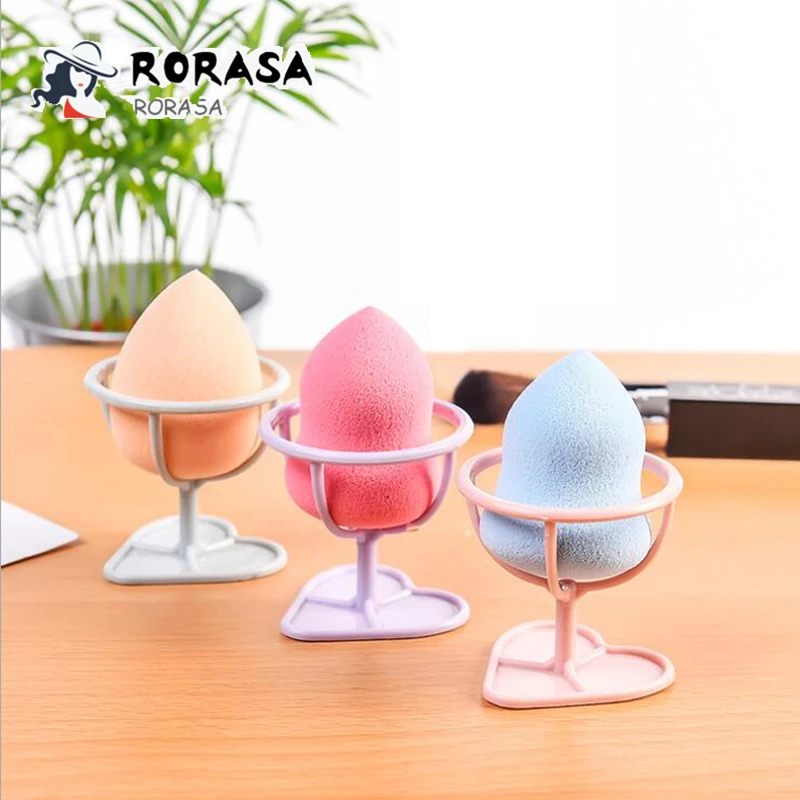 

1pc Puff holder Beauty makeup puff racks Nordic style make up sponge display stand Sponge cosmetic tools holder desktop organzer