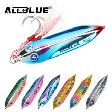 ALLBLUE-leurre métallique de cuillère rigide en mer, appât artificiel idéal pour la pêche à la turlutte depuis le rivage, au bar, 25/40G