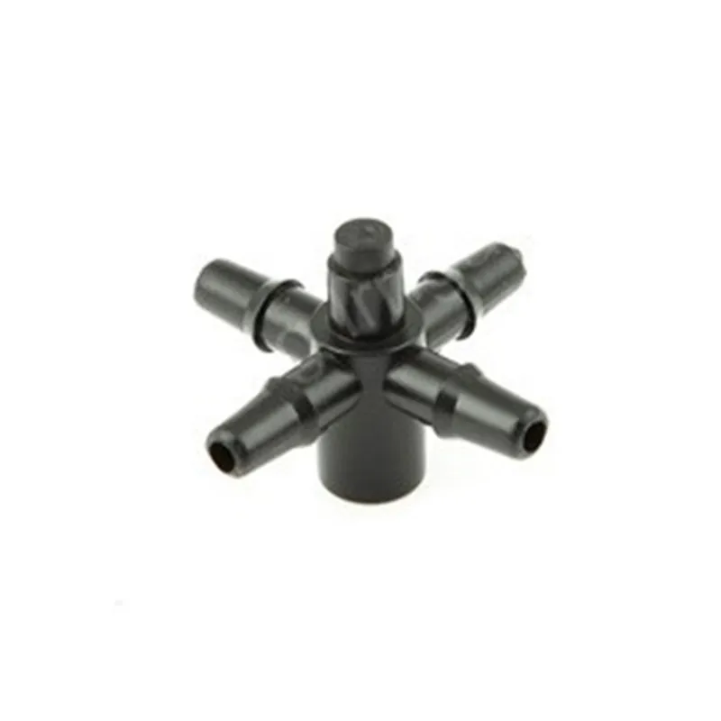 

20pcs-pack 1/8" barbed connector four ways used to 3/5mm tubing Hose Splitters use in Micro irrigation systems
