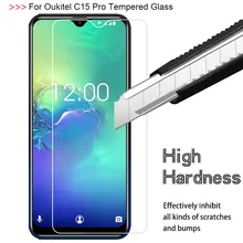 9H Kính Cường Lực Cho Oukitel C15 Pro Màng bảo vệ Chống Cháy Nổ Tấm Bảo Vệ Màn Hình 1 CÁI 2 CHIẾC Oukitel c15 PRO Kính Cường Lực(China)