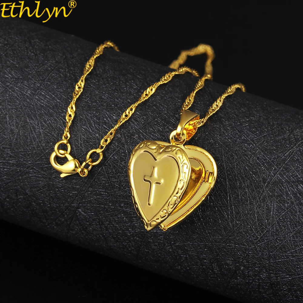 Buy Ethlyn New Heart Shaped Cross Box Necklace
