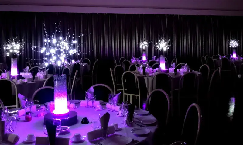 Under Vase RGB Light Base 6inch Round