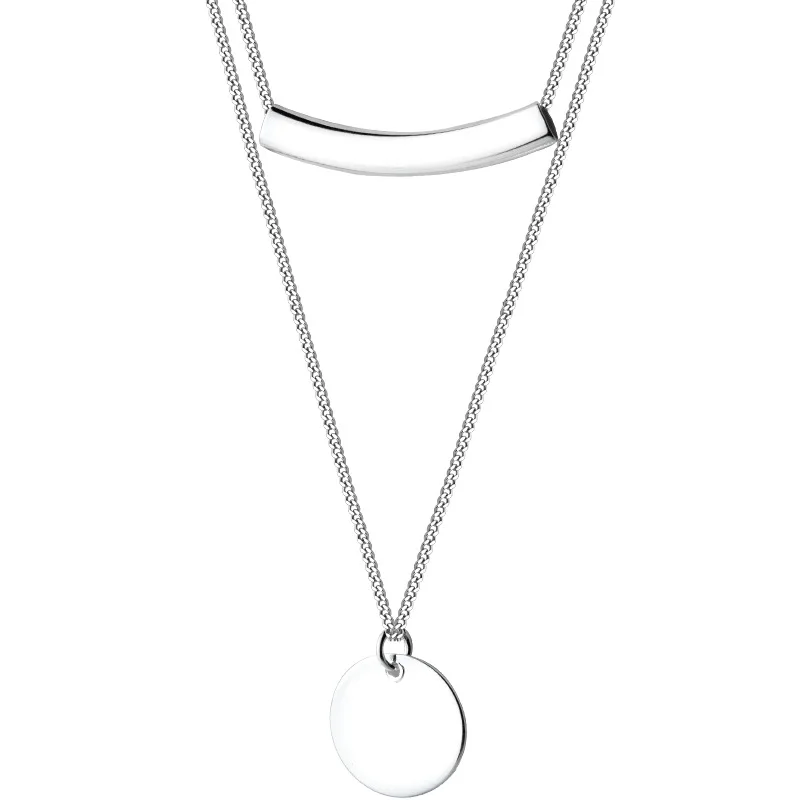 PONYKISS Trendy 100% 925 Solid Sterling Silver Geometric Cute Pendant Necklace Chain Women Fine Jewelry Anniversary Party Gift - Image 3