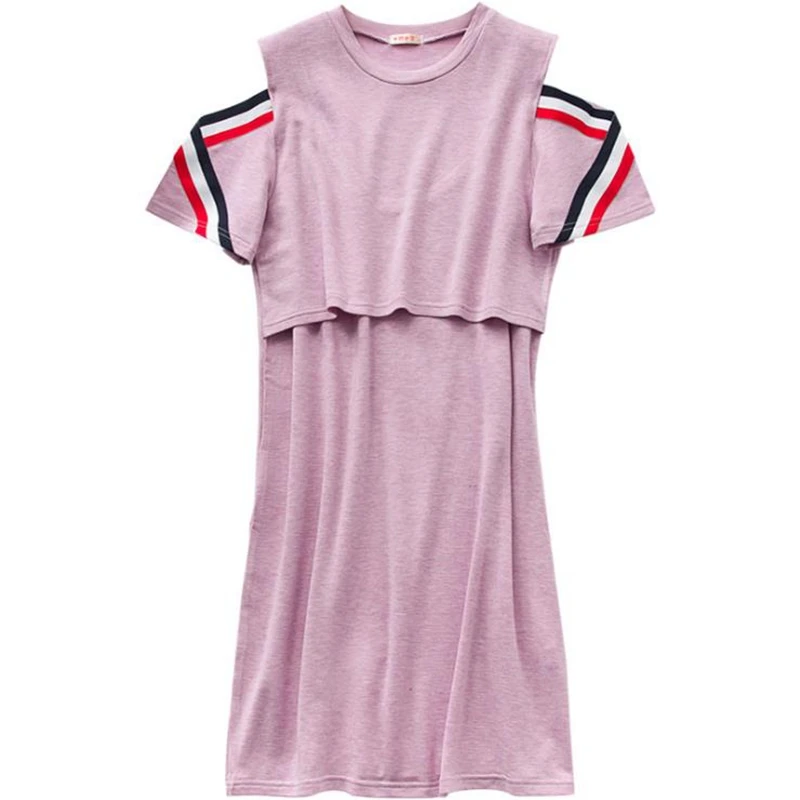 Summer Outing breastfeeding dress Modal Large breastfeeding dress Pregnant woman dress vestido embarazada maternity clothes