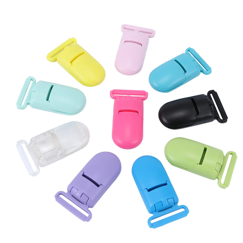 Buy 10pcs Random Color Plastic Pacifier Clip Nipple
