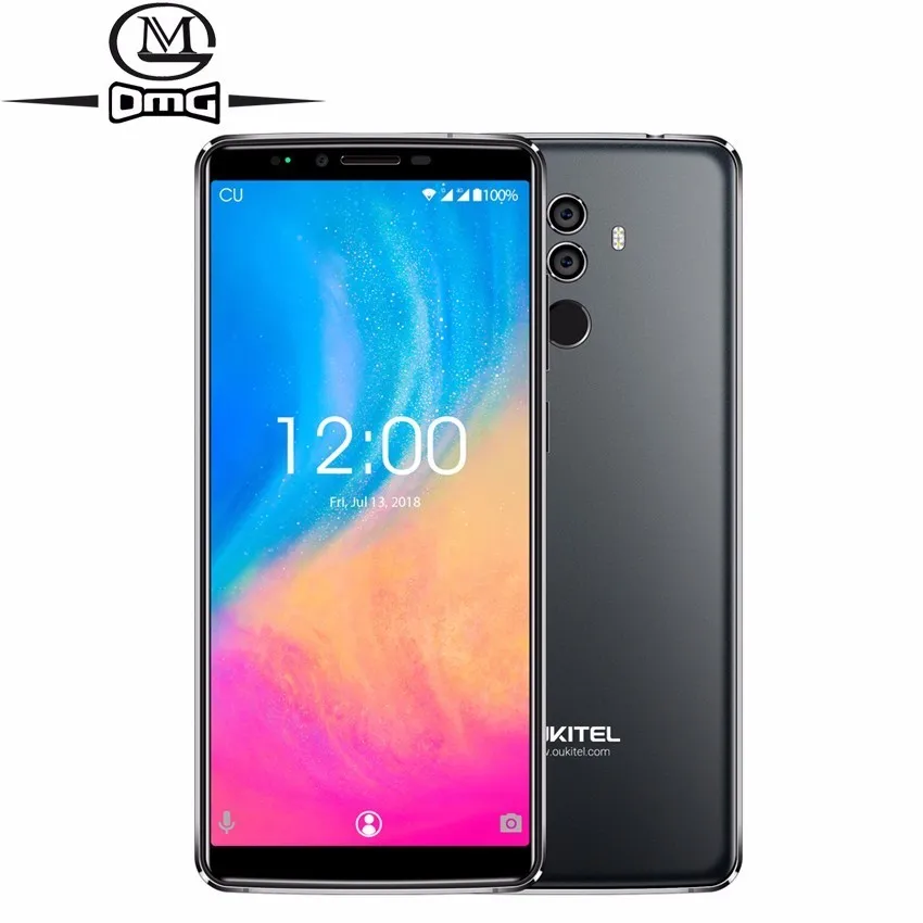 Oukitel K8 5000 мАч 4 г смартфон 6,0 ''HD 18:9 Дисплей Android 8,0 4 ГБ + 64 ГБ MT6750T Octa core 13MP + 5MP отпечатков пальцев мобильный телефон