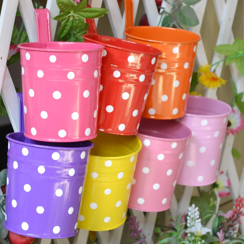 2pcs Set Past Hanging Iron Metal Flower Pots Vase Barrel Sticker 2pcs Set Past Hanging Iron Metal Flower Pots Vase Barrel Sticker Bucket In Planters From Home Garden On Aliexpress Alibaba Group