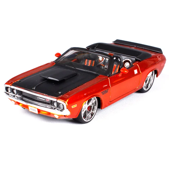 Maisto 124 1970 Dodge Challenger R/T Convertible Diecast Model Car Toy