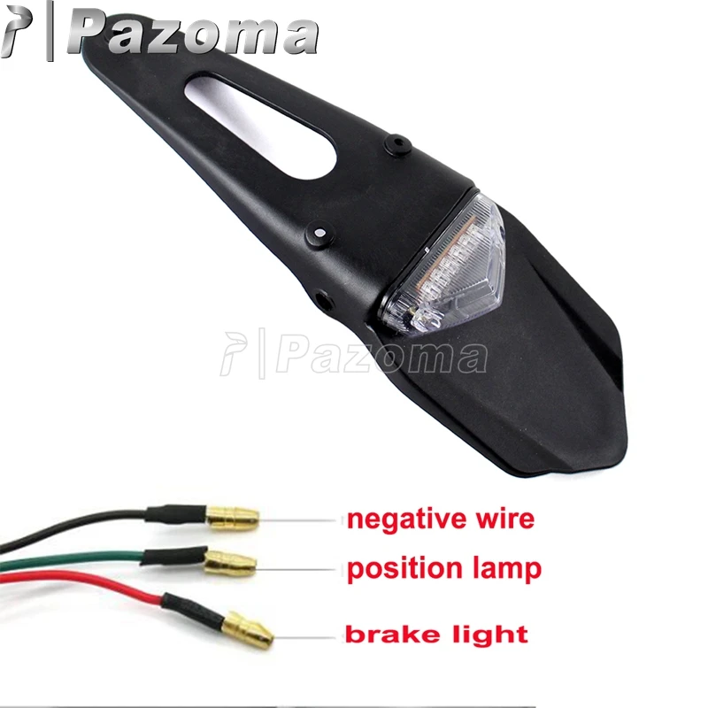 Универсальный заднее крыло мотоцикла w/12V 0 3 W светодиодный тормозной фонарь