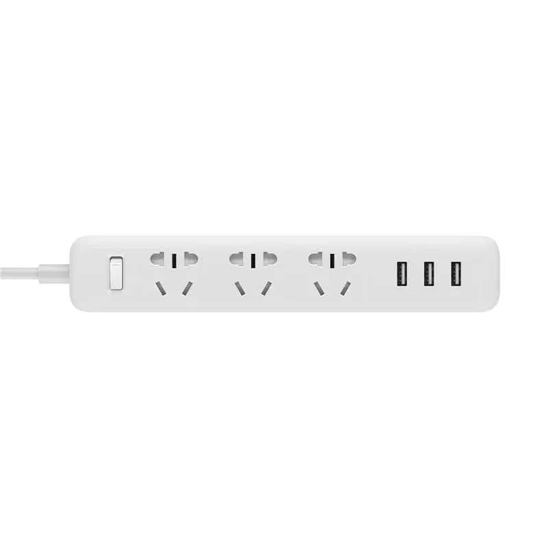 Новинка 100% оригинальный удлинитель питания xiaomi Быстрая зарядка 3 розетки USB