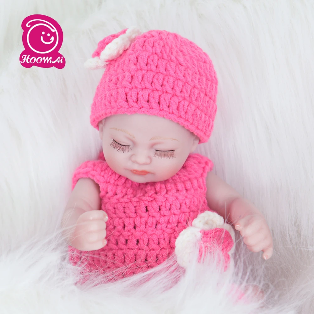 

28cm Silicone Baby Reborn Dolls Lifelike Newborn Girl Babies Toy Pink Princess Doll Birthday Gift Brinquedos Action Figure Toys