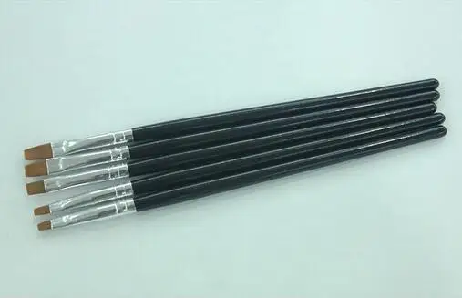 

50 set (5 sizes/set) Flat Painting Drawing Nail art pen Acrylic Nail Brush Kit Set UV gel brushes Nail art jk168