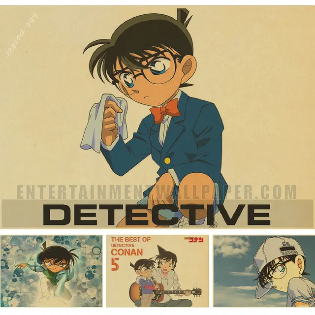 Us 155 14 Offdetektyw Conan Japoński Znani Cartoon Plakaty Wyposażenia Domu Dekoracji Pakowy Movie Poster Rysunek Rdzenia Naklejki ścienne W